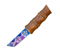 Мини Танто из мозаичной дамасской стали купить на сайте koval-knife.shop