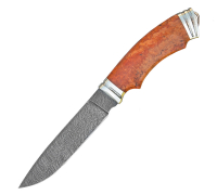 Нож Турист из дамасской стали